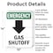 Signmission Gas Shutoff (Down Arrow) With Symbol, 10 in W x Rectangle, Aluminum OS-2PACK-EM-A-1014-V-10503 - alternate 2
